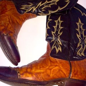 Tony Lama Lizard Toe Cowgirl Western Boots SZ 6.5